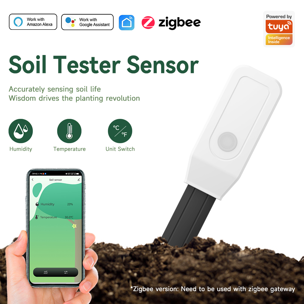 Plant Monitor - Smart Soil Tester Sensor, Zigbee 3.0