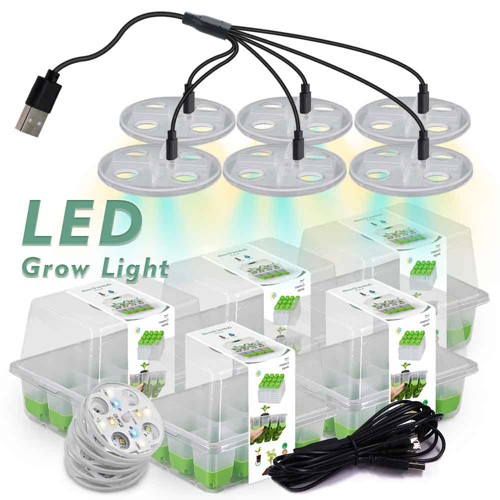 Indoor Garden Kit - LED Grow Light Seedling Starter Tray
