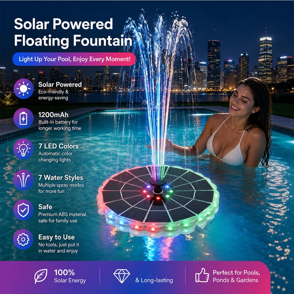 Indoor Garden Kit - 3.5W Outdoor Solar Fountain Pump Kit