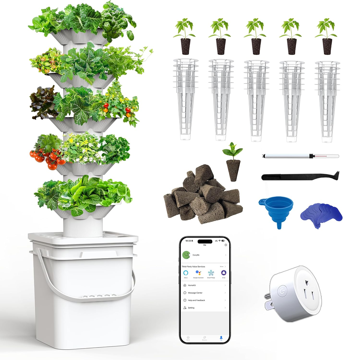 Indoor Garden Kit - Hydroponics Growing System Kit 5 Layer