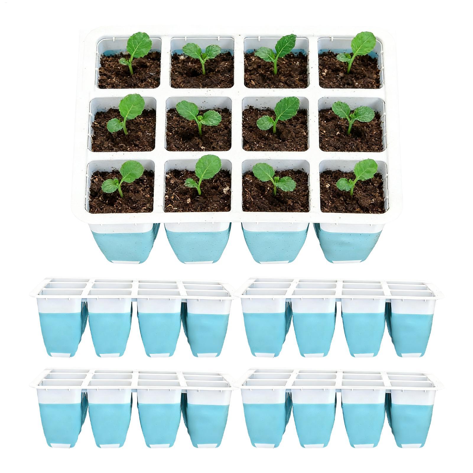 Indoor Garden Kit - 5 Pack Silicone Seed Starter Trays