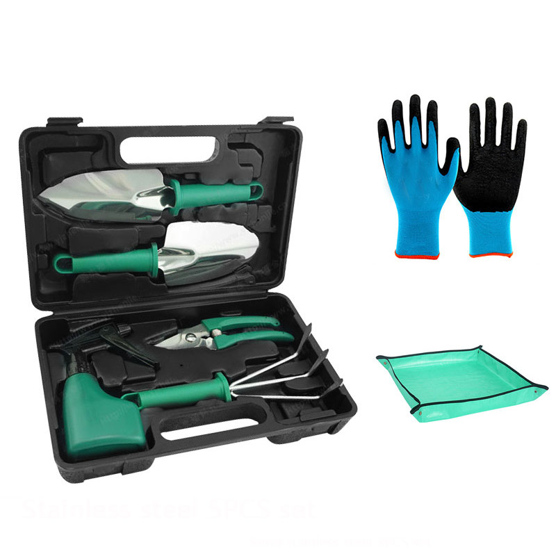 Indoor Garden Kit - Gardening Tool Set Stainless Steel Heavy