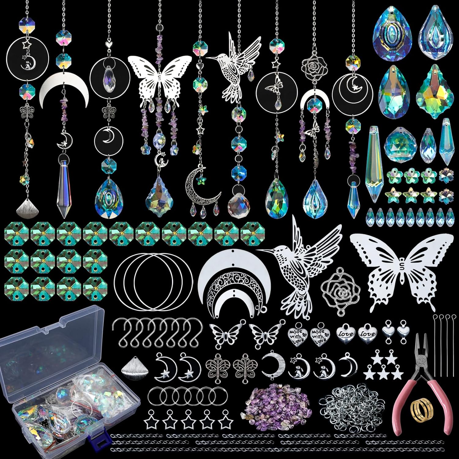 Indoor Garden Kit - DIY 400pcs SunCatchers Making Supplies Kit