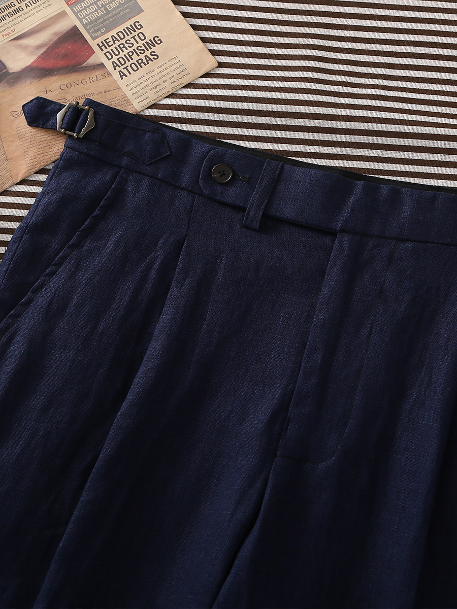 Smart Pot - POT&CRAFTSMAN navy pure linen Paris button