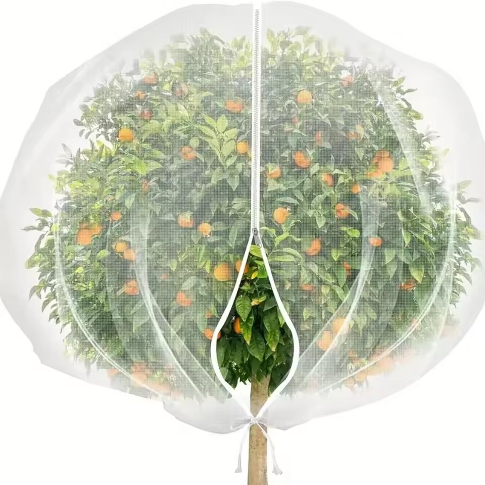 Plant Monitor - Zip Drawstring Plant Insect Screen Cover