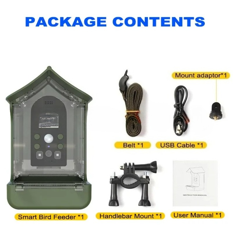 Garden Camera - Waterproof Outdoor Garden Wildlife Camera Built-in