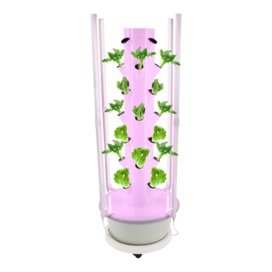 Hydroponic Tower - Hydroponic growing tower for indoor/outdoor garden