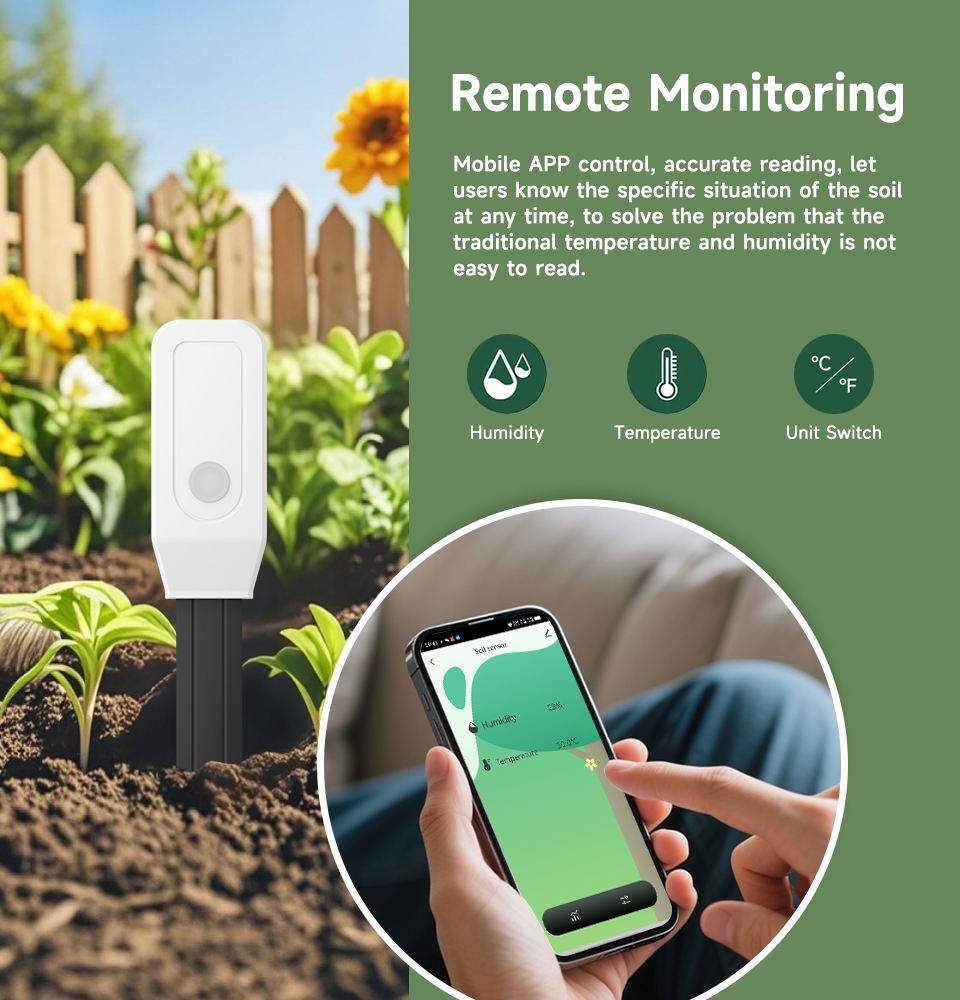 Smart Soil Tester Sensor, Zigb - Plant Monitor ulasan dan harga