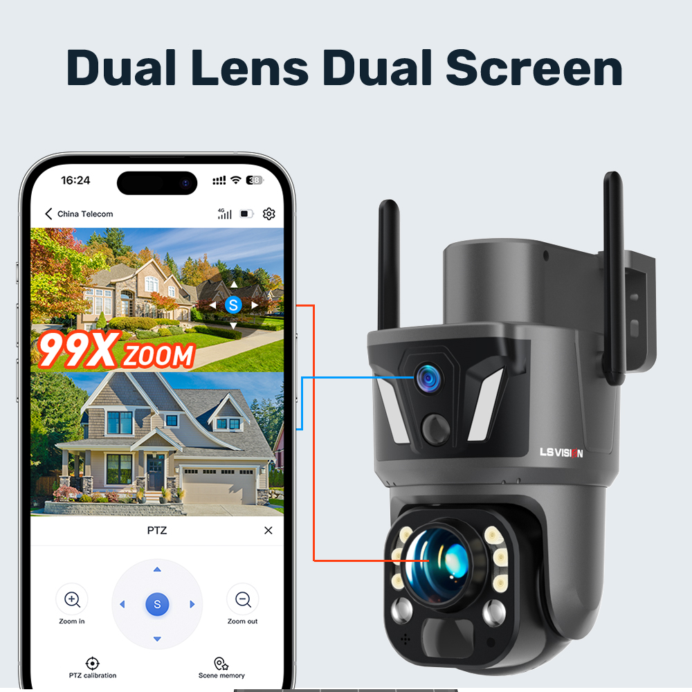 LS VISION 4K 8MP Outdoor Home  - Garden Camera ulasan dan harga
