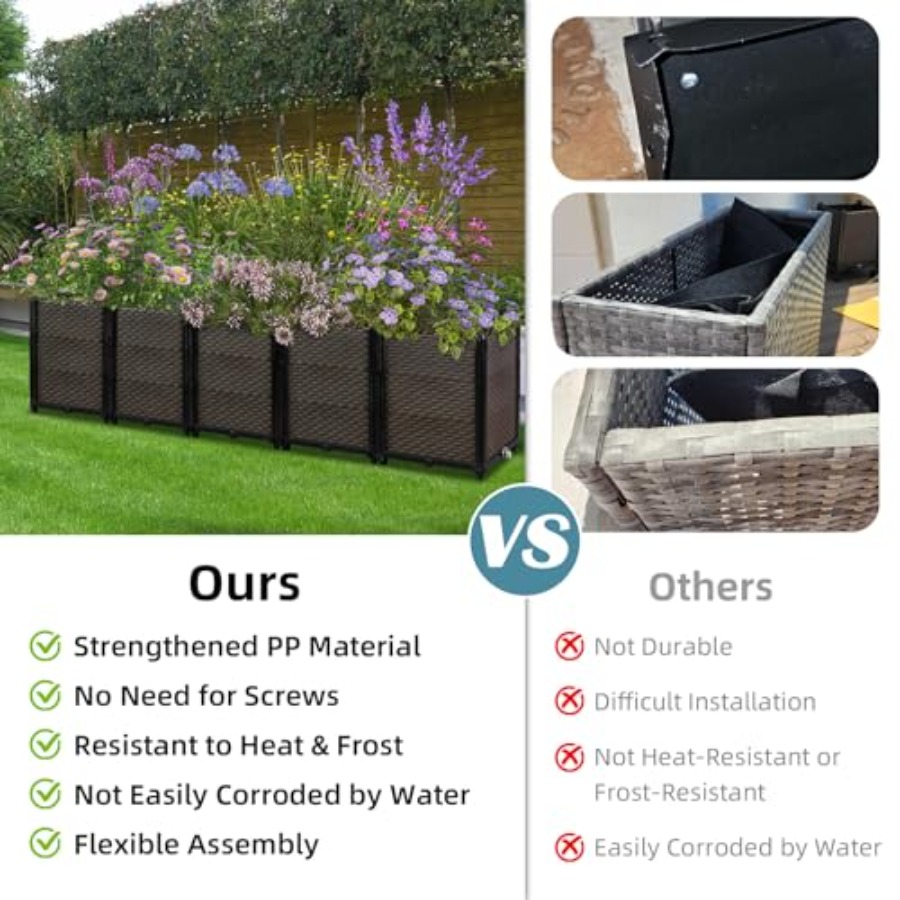 Outdoor self-watering raised p - Self Watering Planter ulasan dan harga