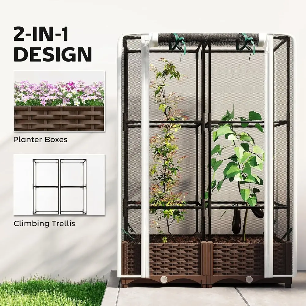 Elevated Garden Bed with Trell - Self Watering Planter ulasan dan harga
