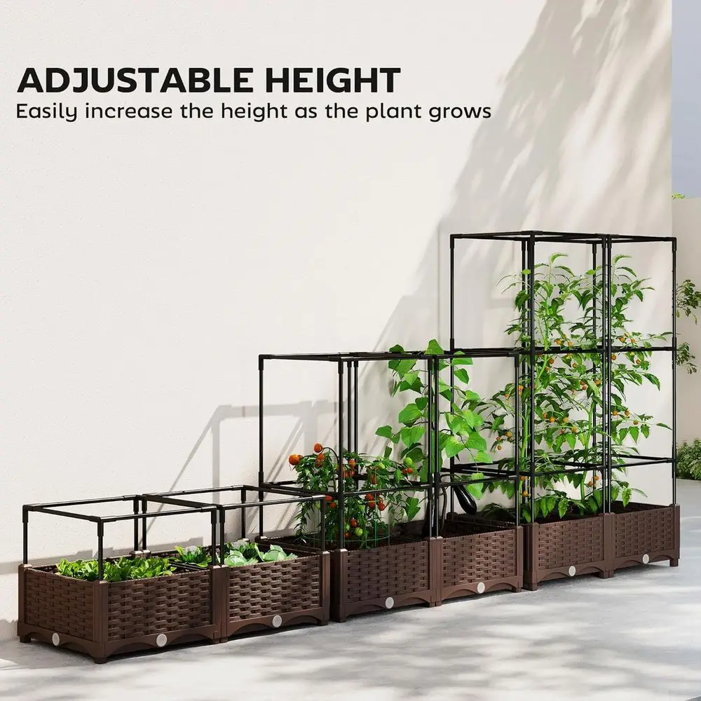 Elevated Garden Bed with Trell - Self Watering Planter ulasan dan harga
