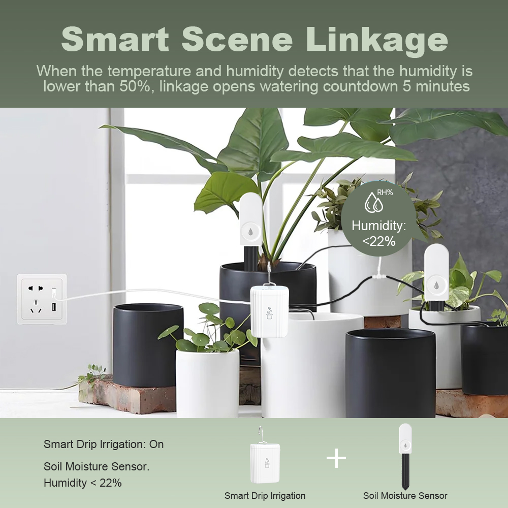 5pcs ZigBee 3.0 Soil Moisture  - Plant Monitor ulasan dan harga