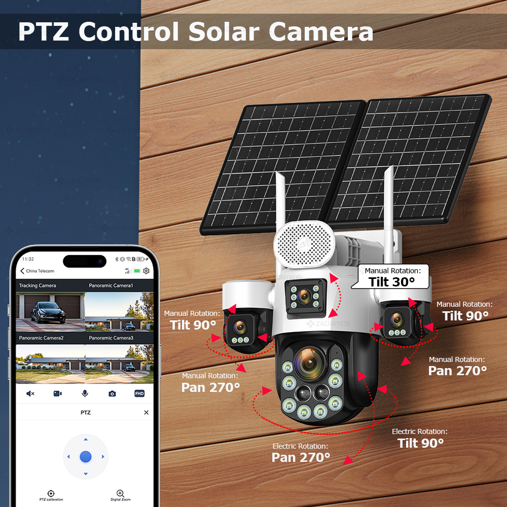 4 Lens Outdoor 360° Surveillan - Garden Camera ulasan dan harga