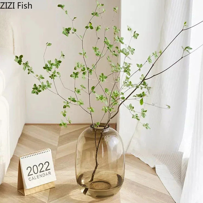 Transparent Glass Vase, Office - Hydroponic Grow Pod ulasan dan harga