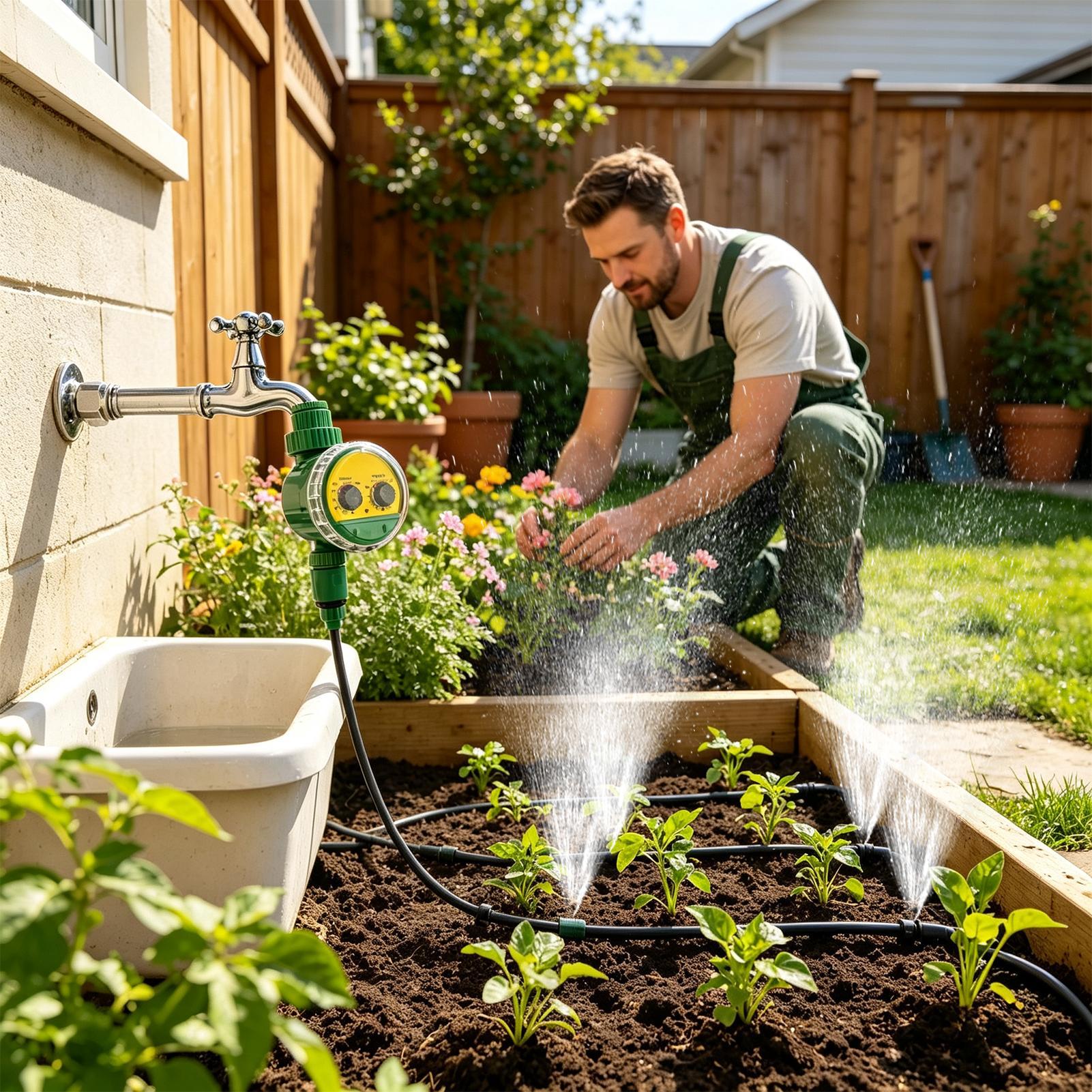 Sprinkler Timer For Garden Hos - Automatic Watering ulasan dan harga