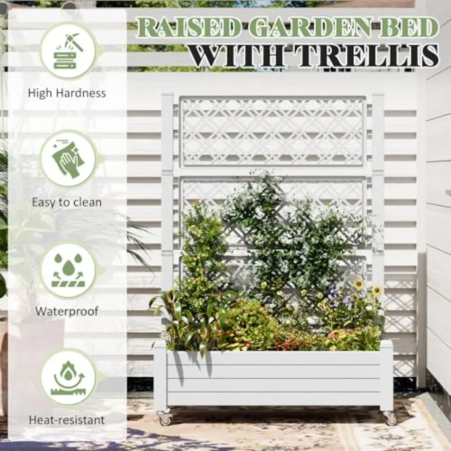 Trellis Raised Garden Bed, Sel - Self Watering Planter ulasan dan harga