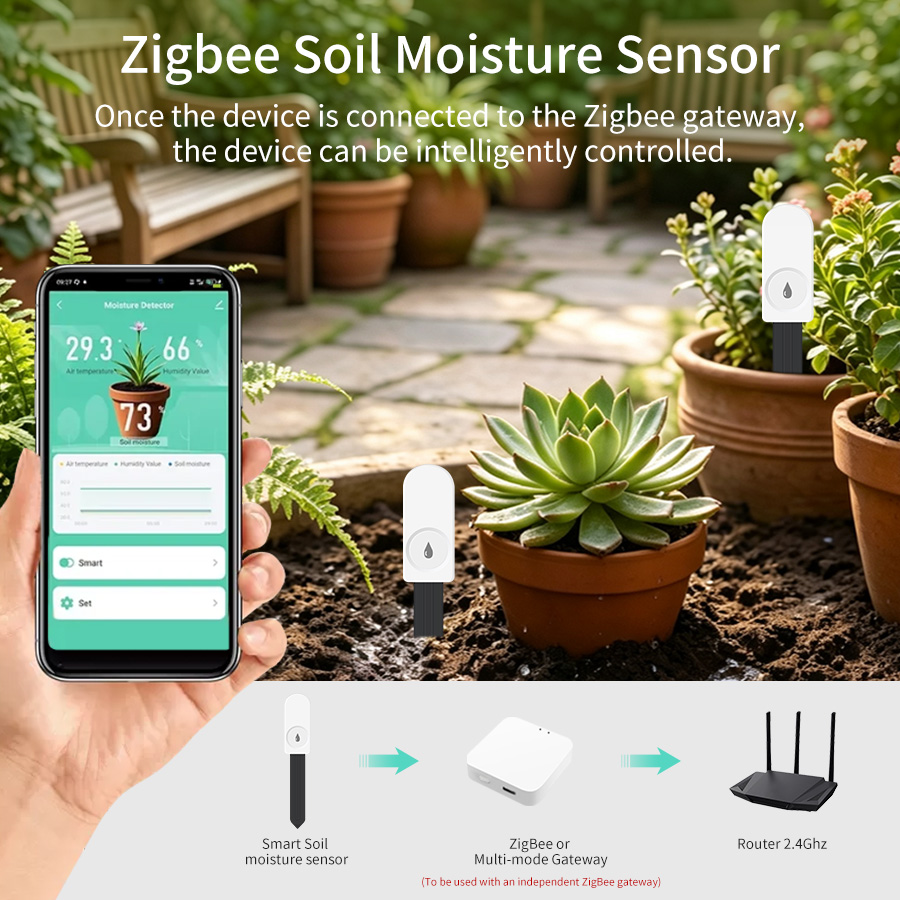 Smart Zigbee 3.0 Soil Tester H - Plant Monitor ulasan dan harga