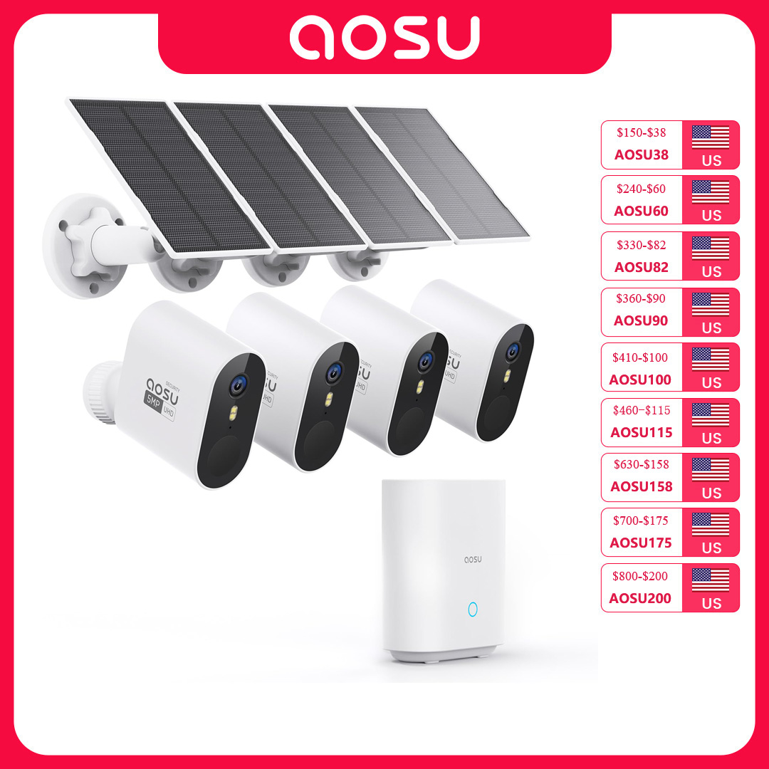 AOSU 5MP Solar Camera System O - Garden Camera ulasan dan harga