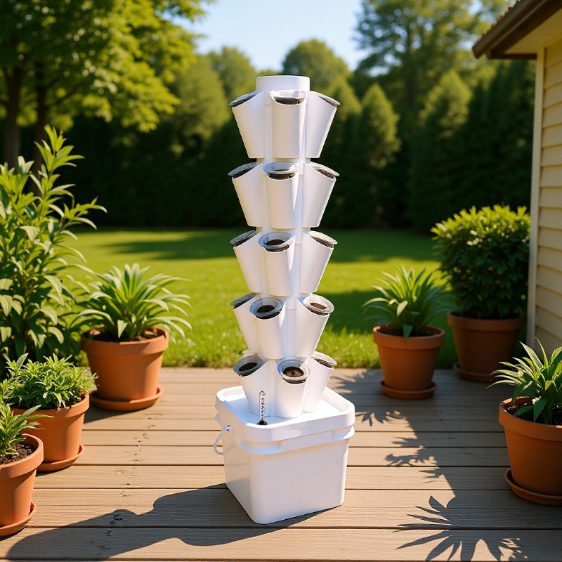 8L Desktop Hydroponic Tower So - Hydroponic Tower ulasan dan harga