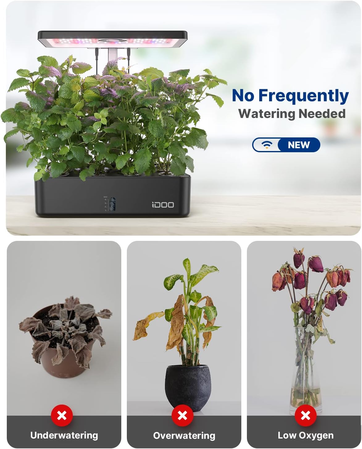 12 Pods WiFi Hydroponics Growi - Indoor Garden Kit ulasan dan harga
