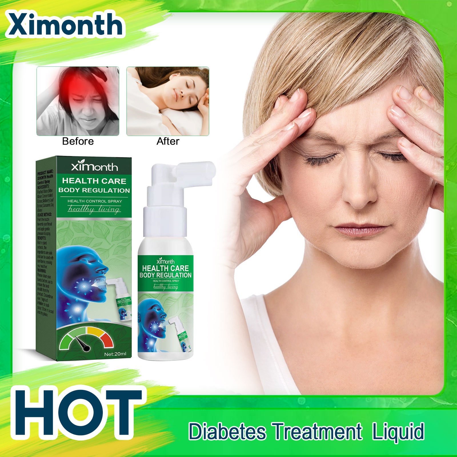 Diabetes Treatment Spray Balan - Plant Monitor ulasan dan harga