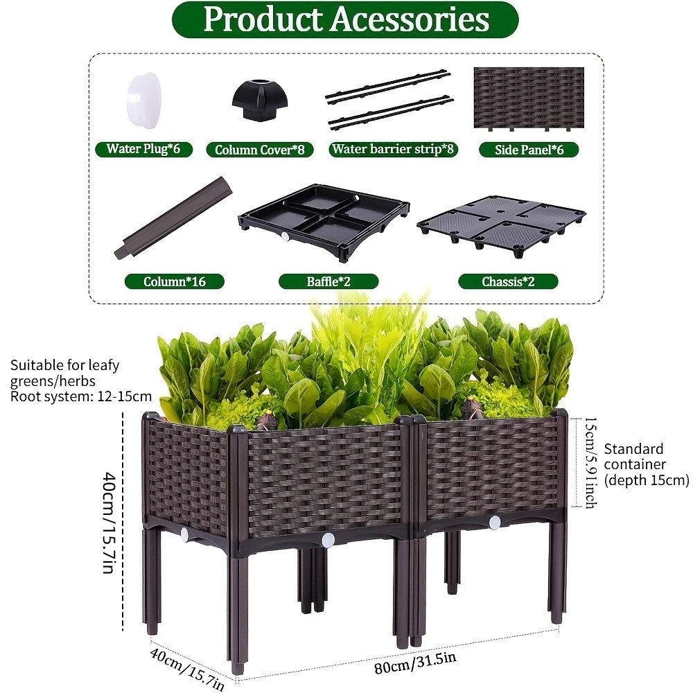 Garden Raised Bed, Elevated Fl - Self Watering Planter ulasan dan harga