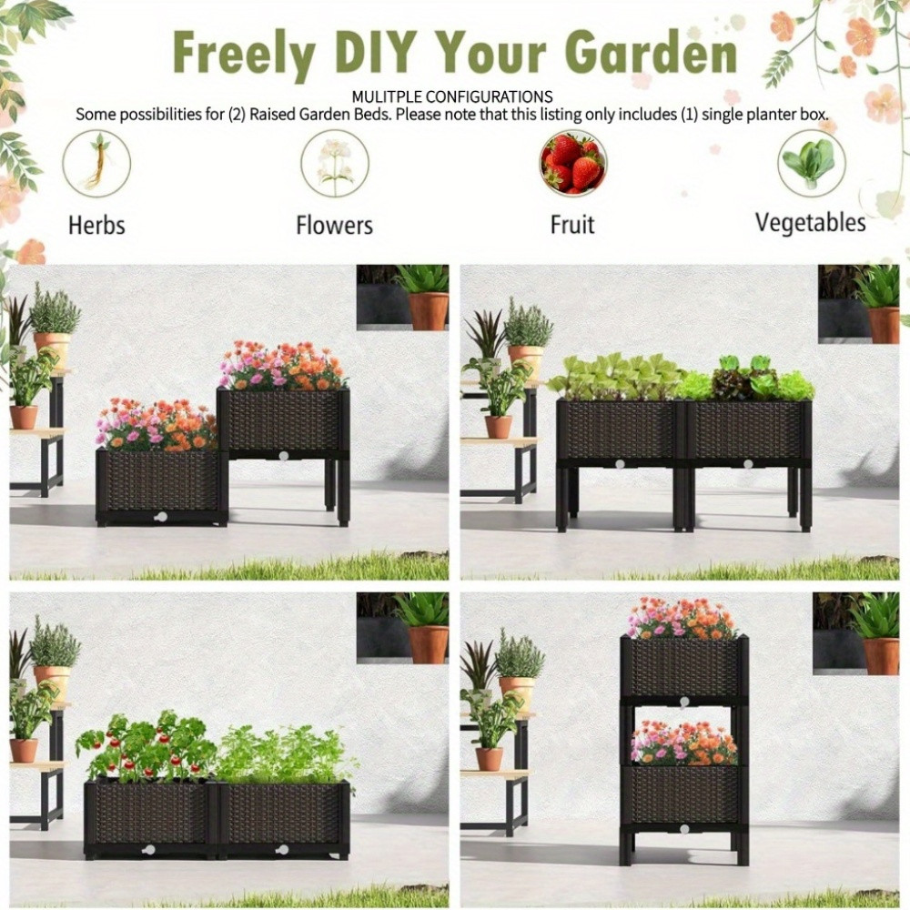 Garden Raised Bed, Elevated Fl - Self Watering Planter ulasan dan harga