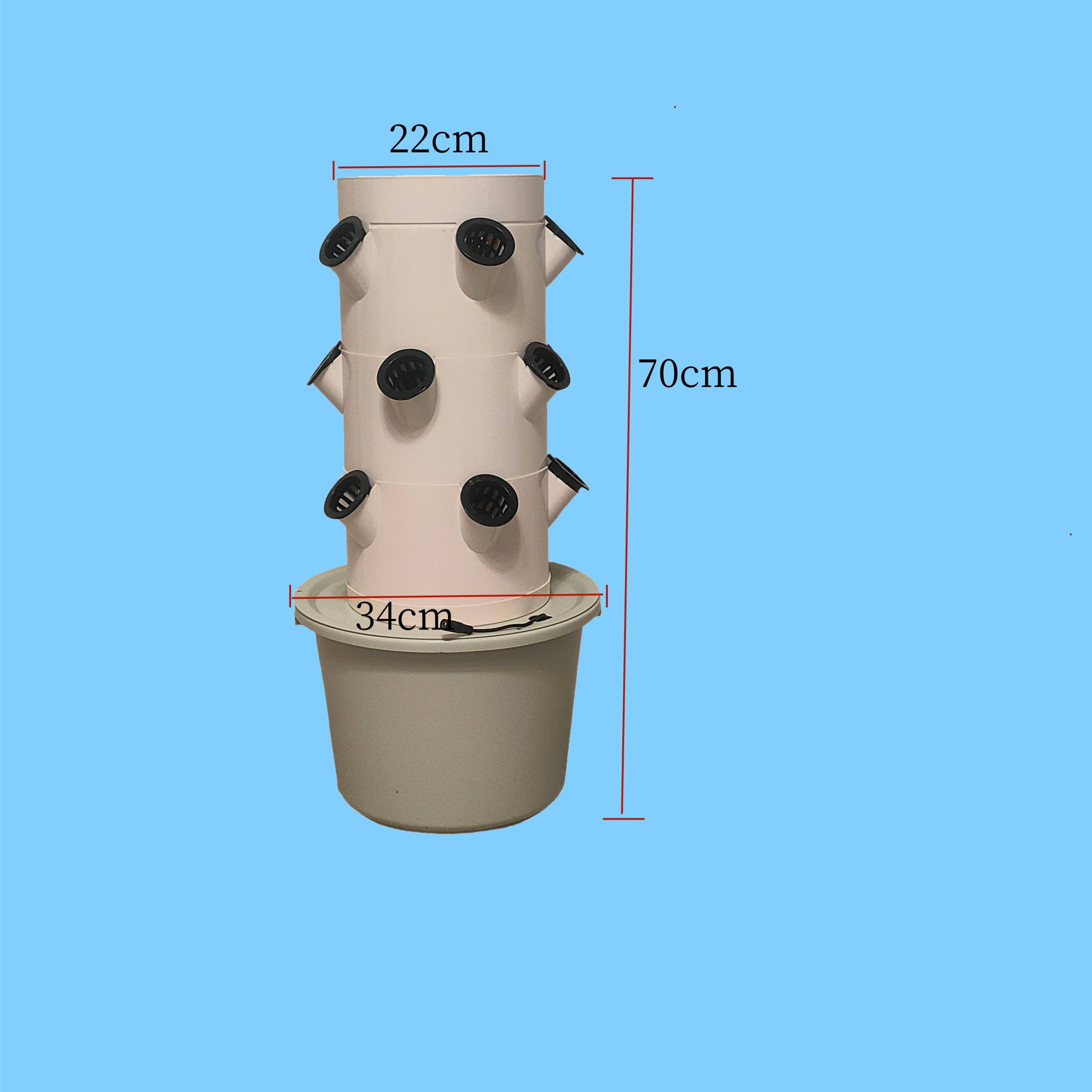 Vertical Hydroponic Growing Sy - Indoor Garden Kit ulasan dan harga