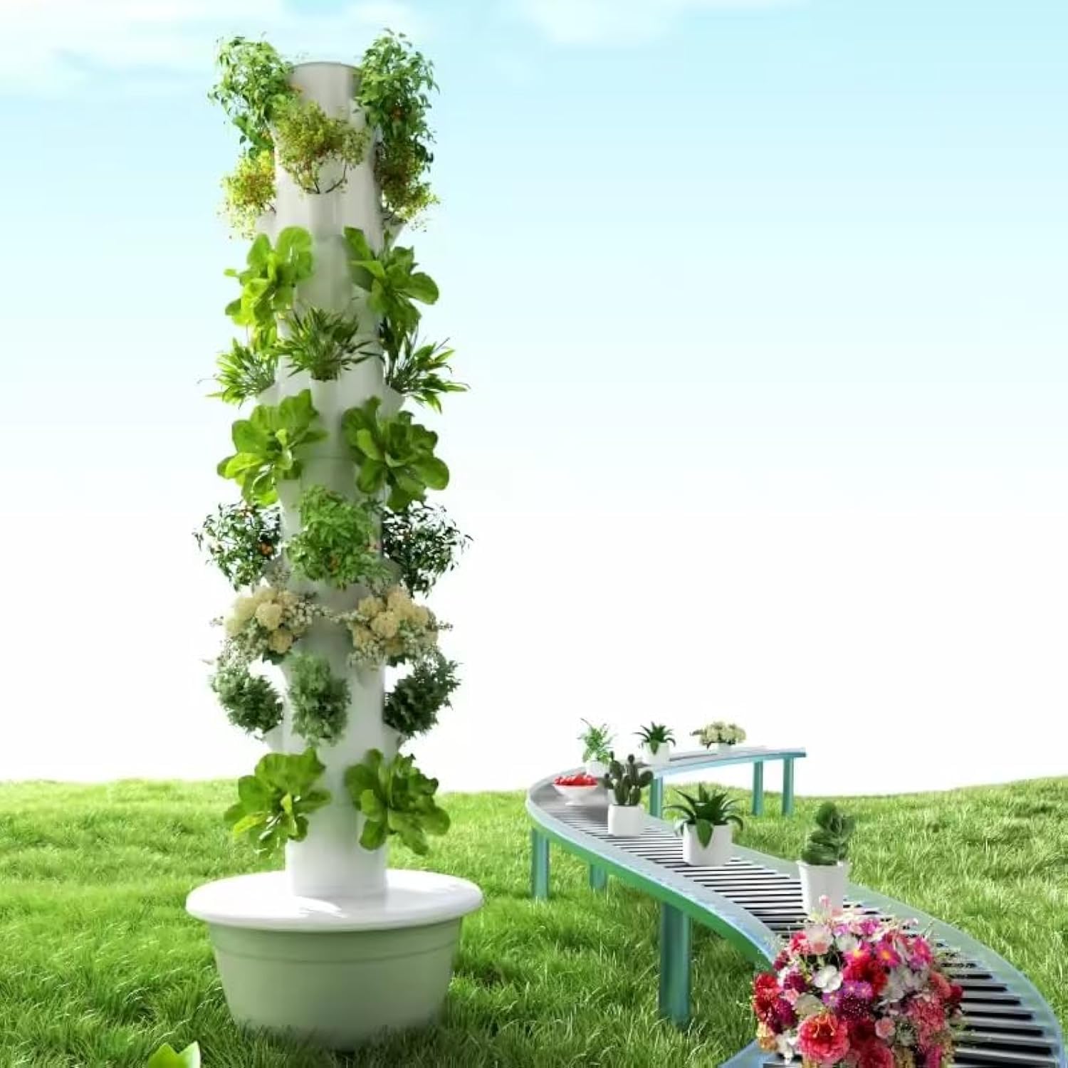 Vertical Hydroponic Grow Tower - Hydroponic Tower ulasan dan harga
